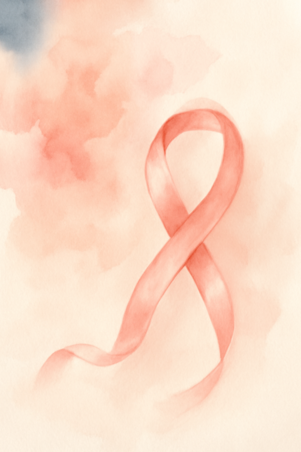 Pink breast cancer awareness ribbon